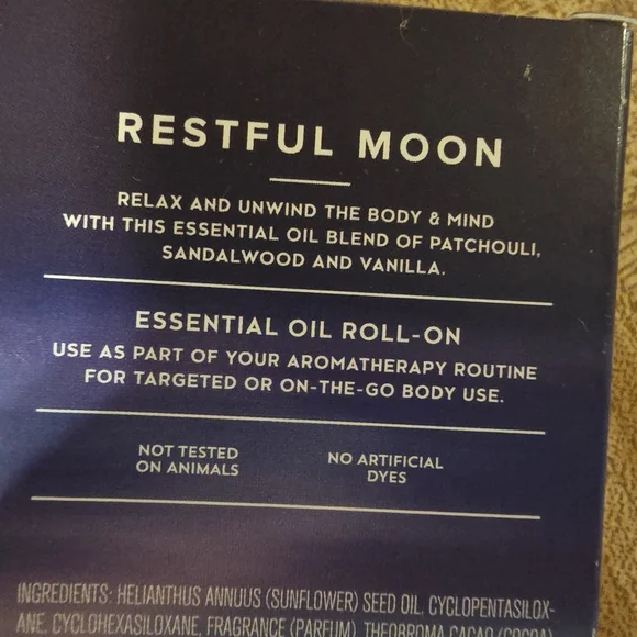Bath & Body Works Aromatherapy Restful Moon body oil roll on